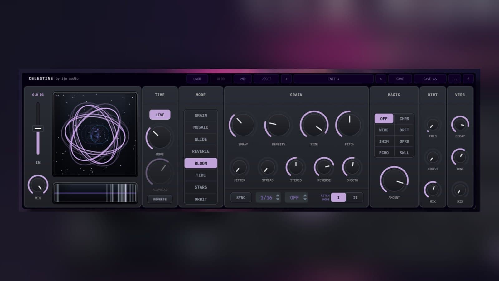 Cover Image for Celestine Granular FX: A Live-Buffer Granular AUv3 for iPad and iPhone